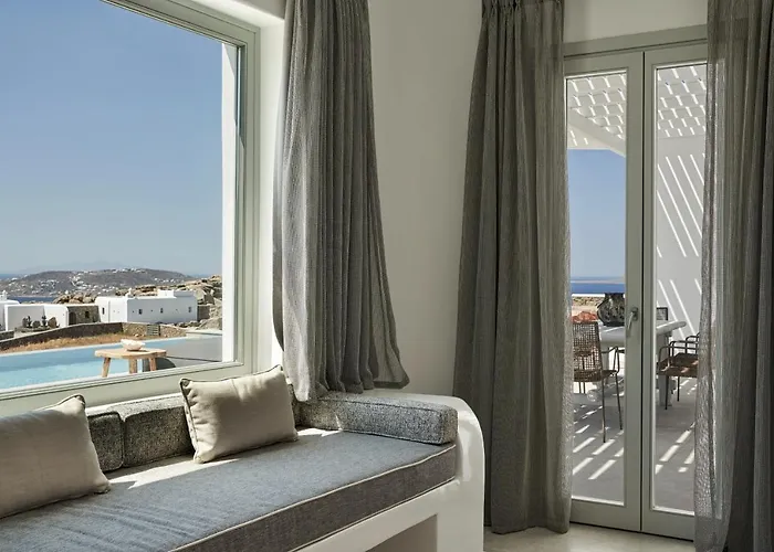 빌라 Annez With Private Pool Panoramic Sea View Mykonos Town